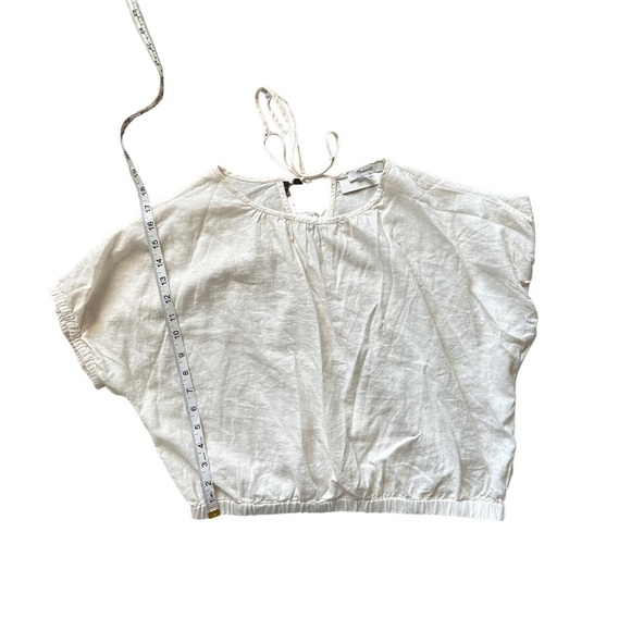 Madewell Linen-Blend Bubble Top - Picture 8 of 12